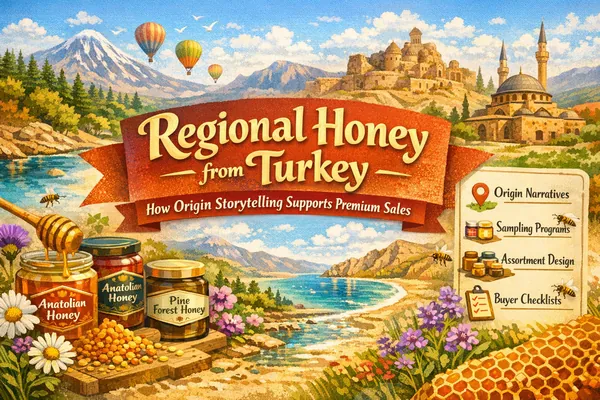 Regional Honey from Turkey: How Origin Storytelling Supports Premium Sales