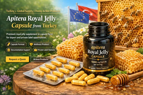Apitera Royal Jelly Capsule supply from Turkey for professional buyers